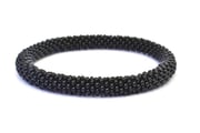 Solid Black Bracelet - Extended 8"