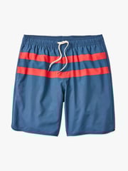 Anchor Short | Nautical Red Wavy Geo