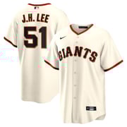 Men's San Francisco Giants Jung Hoo Lee Nike Cream Home Replica Player Jersey