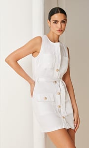 Billie Cotton Sateen Dress
