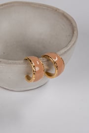 Hadley Blush Mini Hoop Earrings