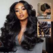 $100 OFF| Code: SAVE100 Klaiyi 13x4 Drawstring Pre-Cut Lace Front Super Secure 3D Body Wave Pre-Everything Wig
