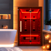 EROMMY Infrared Sauna 2 Person with Multi-Function Panel for Home or Gym