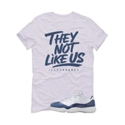 Air Jordan 11 Low Diffused Blue White T-Shirt (They not like us)| illcurrency