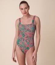 The Miami One Piece - Eco Nylon - Palm Blossom - Classic