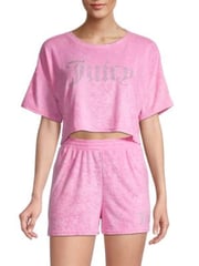 Two-Piece Velour Pajama Set