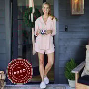 Luxe Knit Short Set with Bias Detail