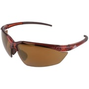 Bullhead Mojarra Safety Glasses with Crystal Brown Frame and Polarized Precision Brown Lens
