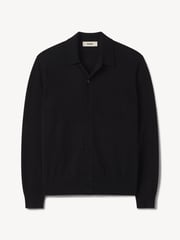 Black California Cashmere Button Down Shirt