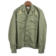 Daytripper jacket in faded olive cotton and linen twill