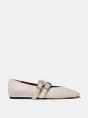 Claudia Slipper / Ecru Leather