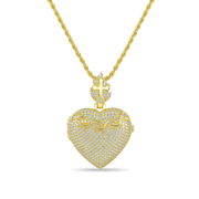 Custom Heart Locket Photo Pendant