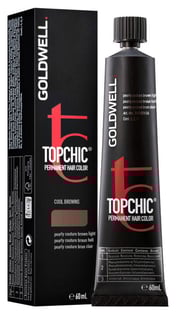 4NA - Mid Natural Ash Brown, Goldwell Topchic Professional Hair Color (2.1 oz. tube)