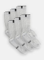 Contour Crew Socks 6-Pack