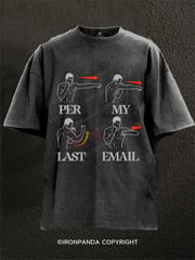 Pre My Last Email Washed Gym T-shirt
