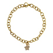 Lille Glass Star Necklace- Pinky White by sccollection