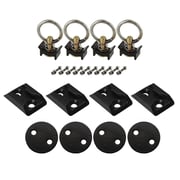2" Track Anchor Point Tie Down Kit- Black