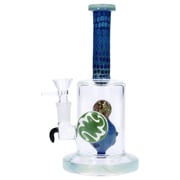 Reversal Art Locket Water Pipe with UFO Showerhead Perc - 8 in