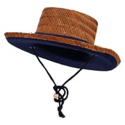 3 Inch Brim Rush Straw Gambler Hat
