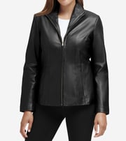 Women’s Wing Collar Leather Jacket