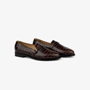 Venetian Croc Buckle Loafer