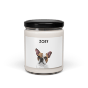 Custom One Pet Portrait Candle
