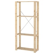 HEJNE Shelf unit - softwood 78x31x171 cm (30 3/4x12 1/4x67 3/8 ")