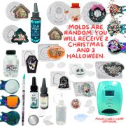 Holiday UV Resin Shaker Class Kit 2.0 - FREE VIRTUAL CLASS SEPT 18 @ 830p EST