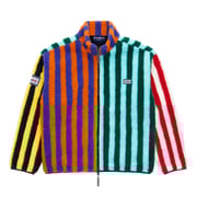 Mixed Stripe Sherpa Fleece