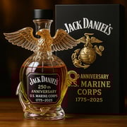 US Marine Corps 250th Anniversary Commemorative Whiskey Bottle