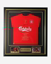 LFC Gerrard Honours Framed Shirt