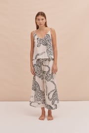 Cami Top and Wide Leg Trouser Set The Jag Print Cream