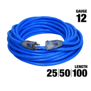 Outdoor Dual Lighted Extension Cord w/ Safety CGM