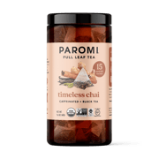 Organic Timeless Chai Black Tea, Full Leaf, in Pyramid Tea Bags