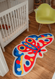 Irregular Butterfly Rug by Johann Banta