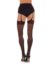 Women's Sealed with a Heart 20 Denier Sheer Backseam Stocking