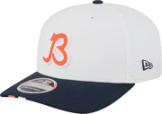 Men's Chicago Bears New Era White/Navy B 2025 NFL Training Camp 9SEVENTY Adjustable Hat