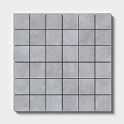 Bardiglio Light Honed 2x2 Marble Mosaic 12x12