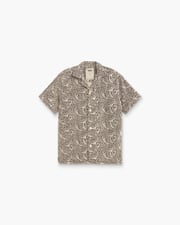 Ivory Squiggle Cuba Shirt