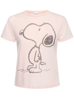 Classic snoopy printed jersey t-shirt - RE/DONE - Women  | Luisaviaroma