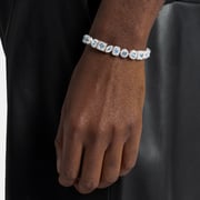 Blue Multi Cut Tennis Bracelet