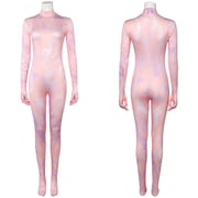 KPop Demon Hunters Rumi Women Pink Demonic Patterns Jumpsuit Cosplay Costume