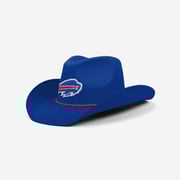 Buffalo Bills Team Color Rhinestone Logo Cowboy Hat