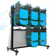 Hawkins Heavy Duty Folding Table and Chairs Mobile Cart-Locking Wheels, Outdoor Cover, 84 Folding Chairs or 42 Chairs and 12 Tables Capacity