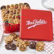 Mrs. Fields 48 Nibblers Bite-Sized Cookies Signature Tin