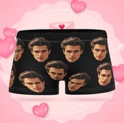 Custom Big Face Women's Boy Short Personalized Boyfriend Face Underwear Gifts For Her