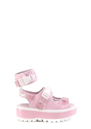 Baby Pink Slacker-15B Platform Sandals