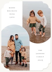 Overlapping Arches | Christmas Cards