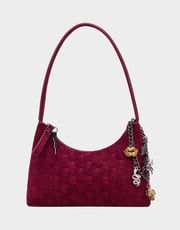 HEADLINER DEBOSS TOP ZIP CHERRY