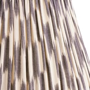 40cm straight empire silk ikat shade in black and cream Atlas